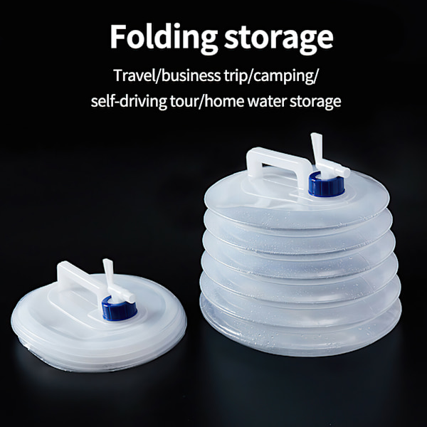 5/10/15L Sammenklappelig Camping Nødsituation Vandbeholder B M