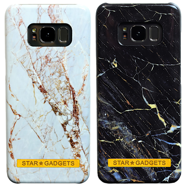 Samsung Galaxy S8 - Cover / Beskyttelse / Marmor Svart