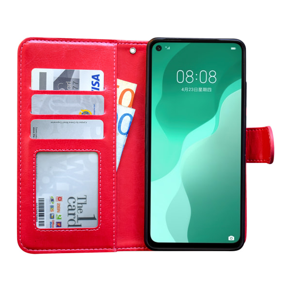 Huawei P40 Lite - PU-nahkainen case Rosa