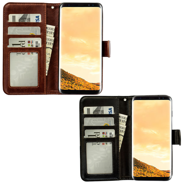 Suojaa S8:asi nahalla - Samsung Galaxy S8 Case Svart