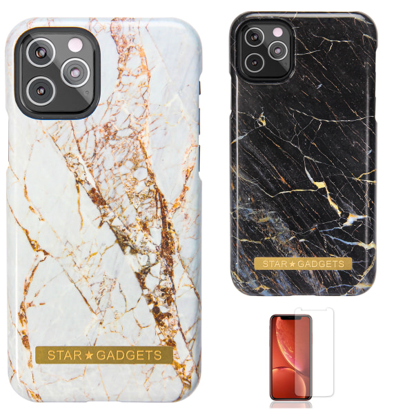 iPhone 11 Pro - case marmori Svart