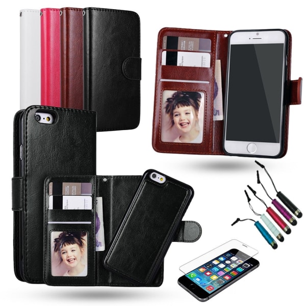 Skydda din iPhone 7/8 Plus - Magnetiskt Plånboksfodral Rosa