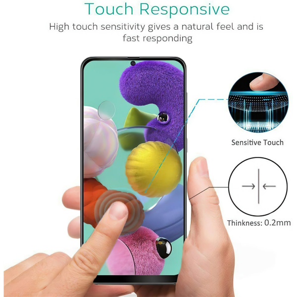 Samsung Galaxy A51 - Hærdet glas skærmbeskytter