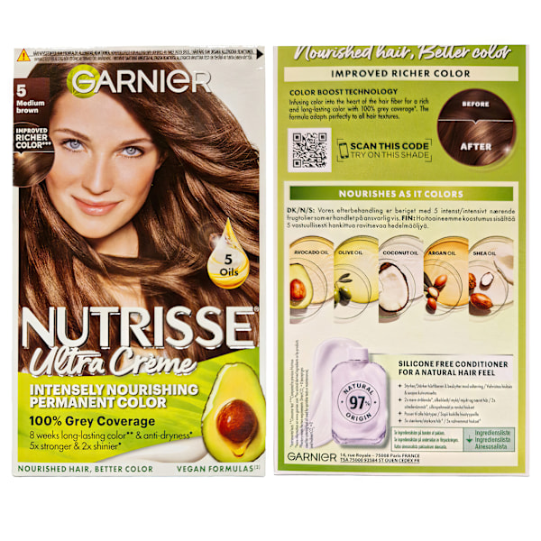 Garnier Nutrisse Ultra Crème Medium Brun 5.0 Hårfärg