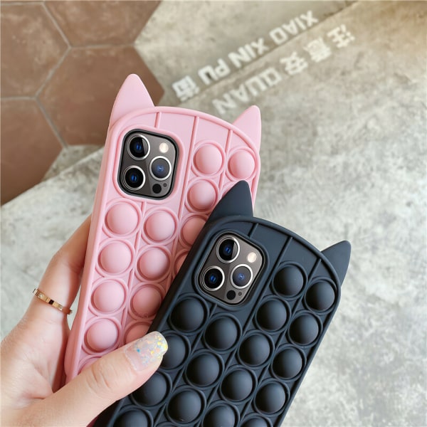 iPhone 12 Pro - Cover Protection Pop It Fidget Rosa