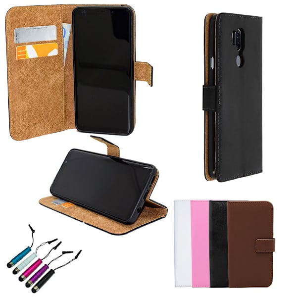 LG G7 ThinQ - PU Læder Pung Etui Rosa