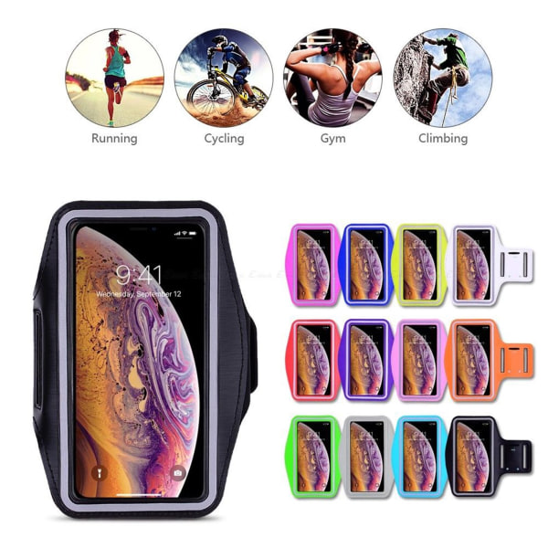 iPhone 15 Pro Max - PU Læder Sport Armbånd Etui Vit