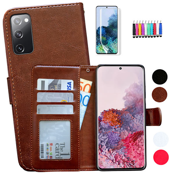 Samsung Galaxy S20 FE - PU Læder Pung Etui Rosa