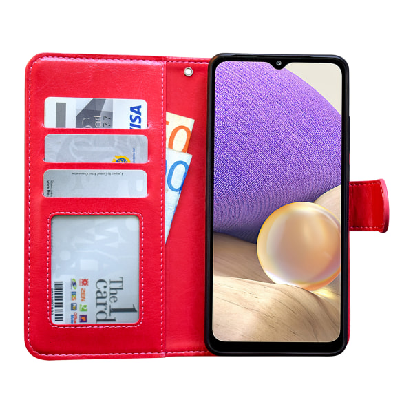 Samsung Galaxy A32 5G - PU-nahkainen case Svart