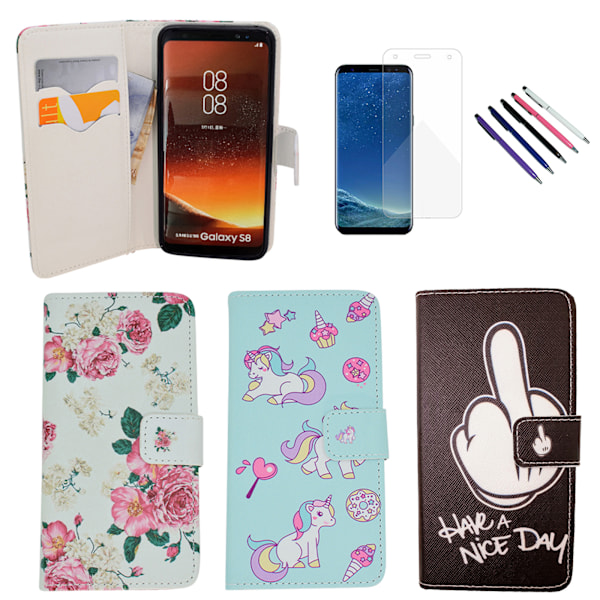 Samsung Galaxy S8 - PU Læderpung Etui Blå