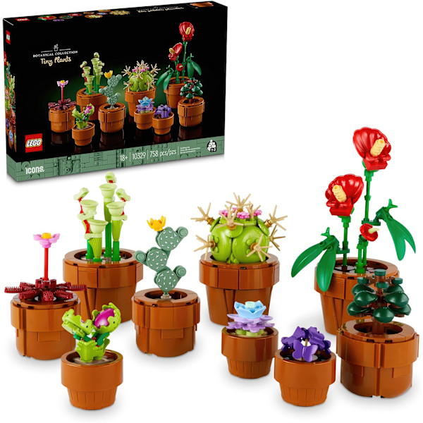 Luo Viehättävä Kukkaesittely - LEGO Icons Tiny Plants Rakennu