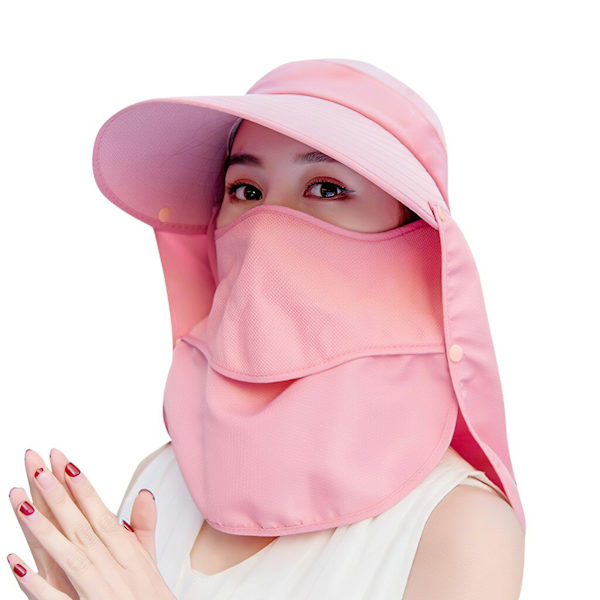 Solbeskyttelse Sammenklappelig UV-beskyttelse Fiskehat Solhat Rosa
