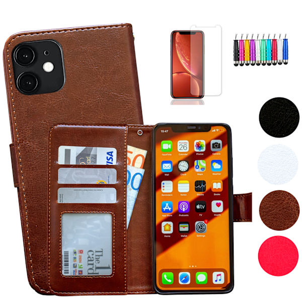 iPhone 11 - PU Læderpung Etui Rosa