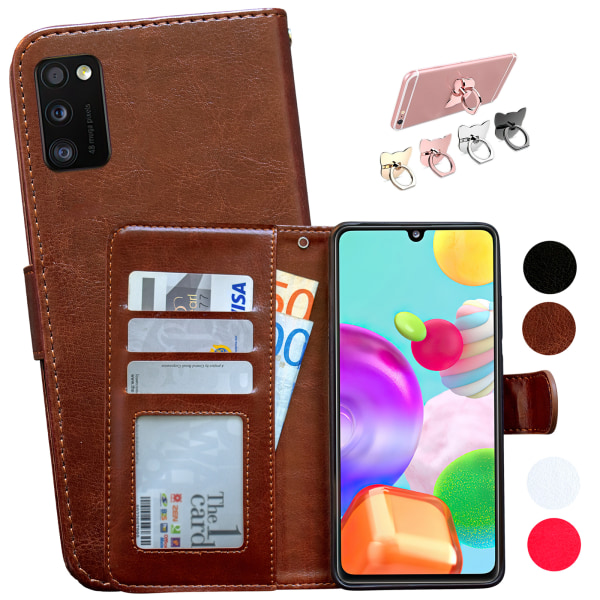 Samsung Galaxy A41 - PU Leather Wallet Case