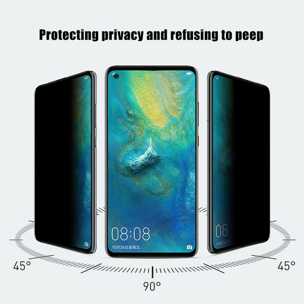 Samsung Galaxy A21s - Privacy hærdet glas skærmbeskytter Pr