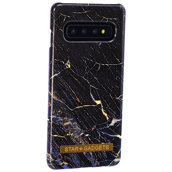 Samsung Galaxy S10 - Skal / Skydd / Marmor Svart