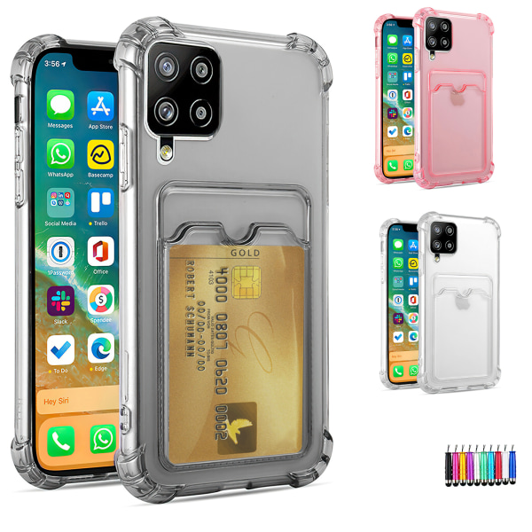 Samsung Galaxy A12 / A12 5G - Card Case Protection Transparent