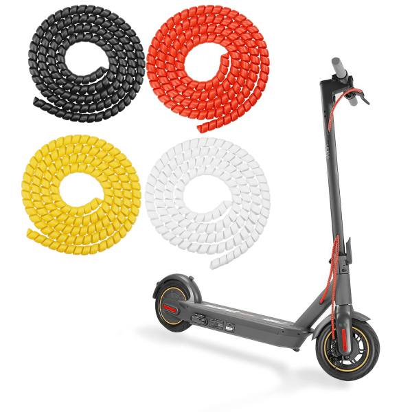 Spiraltråd Kabel Skydd till Xiaomi Elektrisk Scooter Röd