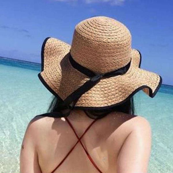 Strandhatt Solskydd Hopfällbar Brun