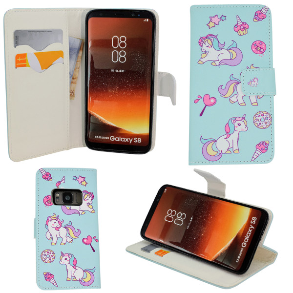 Samsung Galaxy S8 - PU-nahkainen case/ lompakko
