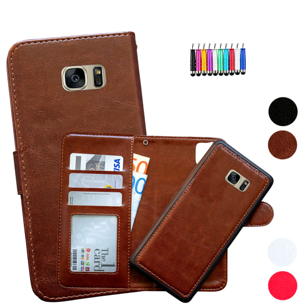 Samsung Galaxy S7 Edge - case / lompakko Brun
