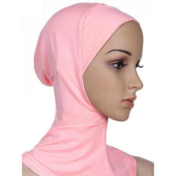 Heltäckande Hijab Cap Underscarf Neck Head Grå