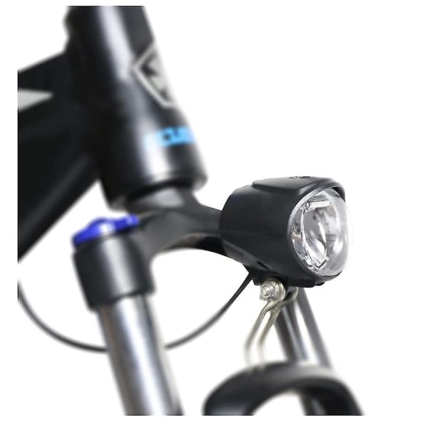 Sähköpyörän valo 3w/5w vedenpitävät iskunkestävät led-ajovalot torvikytkimellä alumiinikotelo Led polkupyörän valo Led otsalamppu (musta)