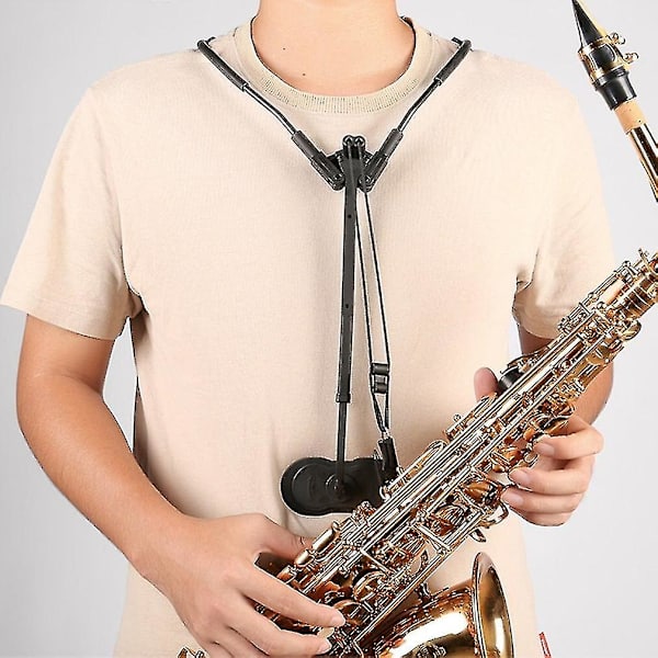 Bästa,saxofonrem Saxofon axelrem Saxofon snöre Halsrem Skydd Hals Axel Musikinstrument Tillbehör