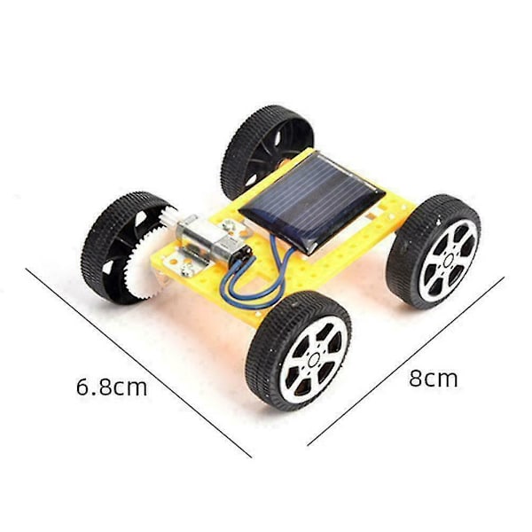 Aurinkovoimalla toimiva DIY-auto, kokoa itse -lelusetti, aurinkovoimalla toimiva autopaketti Q0z9 H7c2 lapsille 8u7y Q0l2