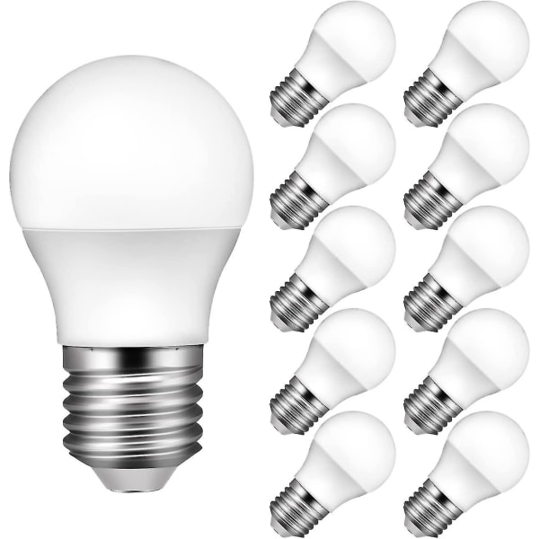 Led Bulb E27, Cool White 6000k, 3w, Pack Of 10