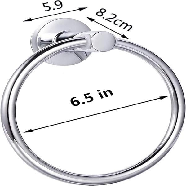 Håndklædering i rustfrit stål - Håndklædeholder til badeværelse 6,29 tommer/16 cm, håndklædeophæng