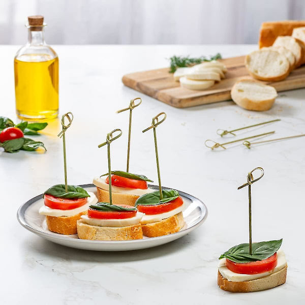 [300 stk.] Bambusspyd - 4,7\" Spid til Snacks, Sandwich og Cocktails