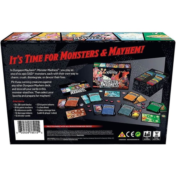 Bordskort Dungeon Mayhem Dungeons Of Chaos Full English Monster Madness Strategispel Dungeon Madness Monster