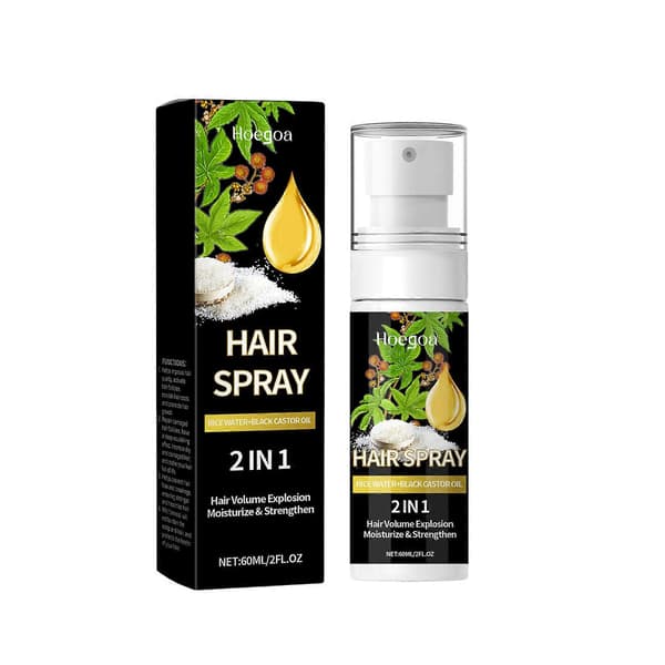 Risvannspray, Risvannspray for tynt hår, Risvannspray for hårvekst, Risvannspray mot flisete tupper og tørr hodebunn 3pcs