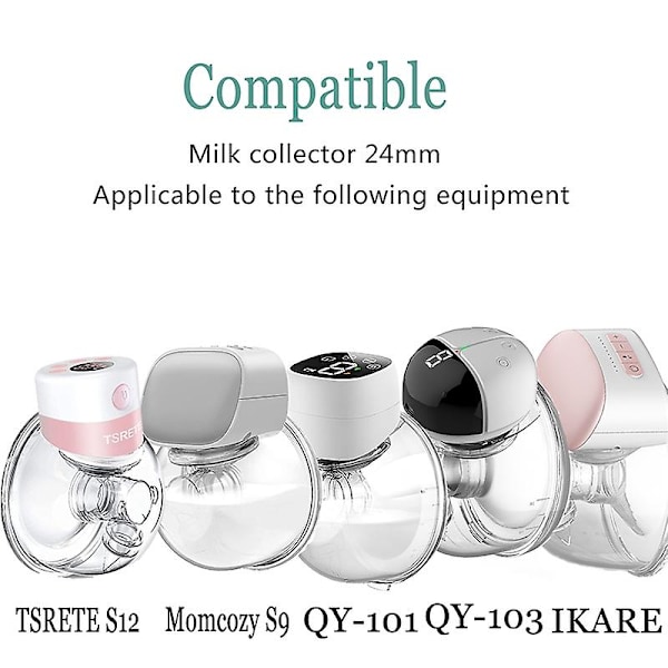 BPA-fri silikone mundstykke pumpedel til Mommy brystpumpe - Multicolor 19mm