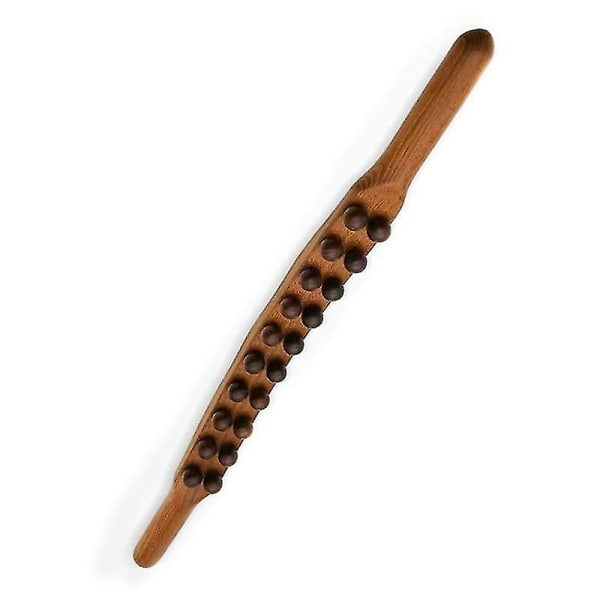 20 pärlor Guasha skrapsticka - massageverktyg i trä för att lindra ömma muskler och kroppsmeridian för ryggsmärta