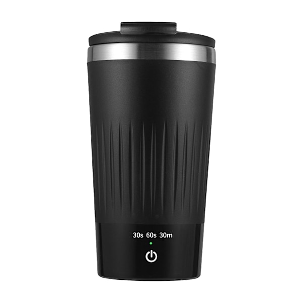 300 ml Självrörande Mugg med Lock 3 Hastigheter Automatisk Magnetisk Rörning Kaffe Koppen Elektrisk Rostfritt Black