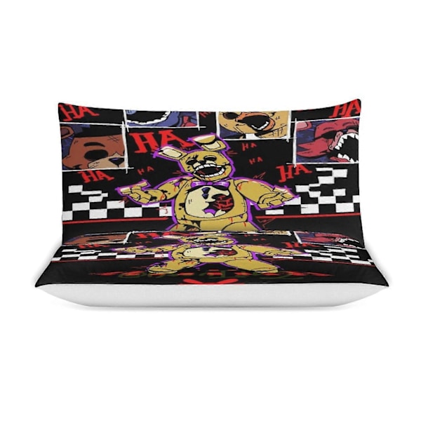x249 Five Nights at Freddy's Påslakanset Mikrofiber Sängkläder 3D-tryckt Lättviktigt 3-delars Täcke Set, 1 Påslakan och 2 Örngott 240x260cm 94x102in