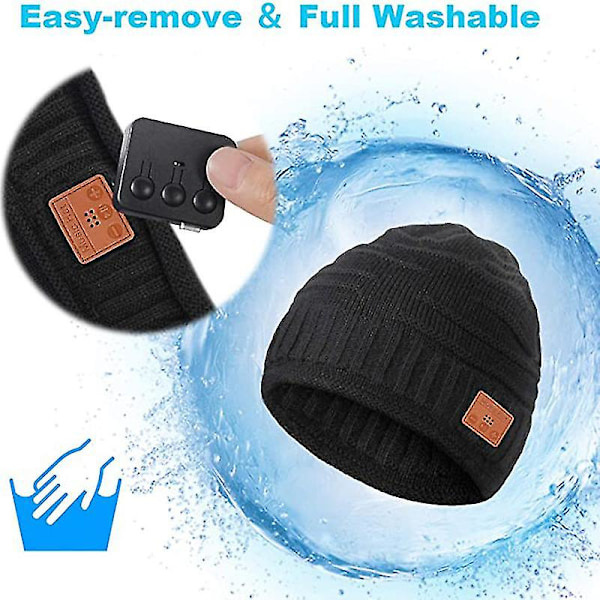 Gaver til menn Bluetooth Beanie Hat - Musikklue med hodetelefoner Kule ting Gaver