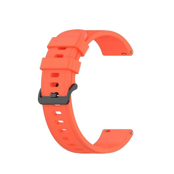 Til Garmin Forerunner 55 20 mm ensfarvet blød silikone urrem Red