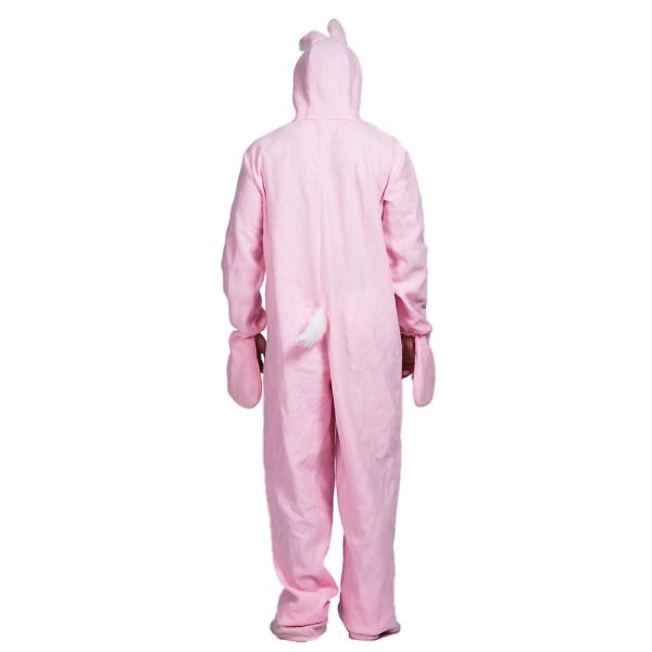 Pink Bunny Kostume Voksen Dyr Pyjamas Påske Halloween fest kostumer
