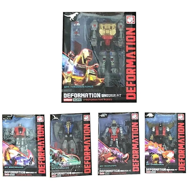 Bpf Dinoking Dinobot G1 Transformation Dinosaurer Actionfigur Legetøj Model Grimlock Slag Sludge Snarl Swoop Deformation Bil Robot BPF Grimlock no box