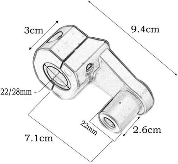 Motorcykelstyre Riser Universal Handlebars Risers Passar För 7/8\" 22mm / 11/8\" 28mm Aluminium Alla