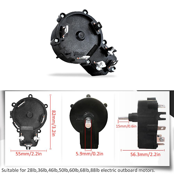 12V elektrisk utenbordsmotor kontroller marin utenbordsmotor propell hastighetskontroller passer 28lb 36lb 46lb 50lb 60lb 68lb 88lb elektriske utenbordsmotorer