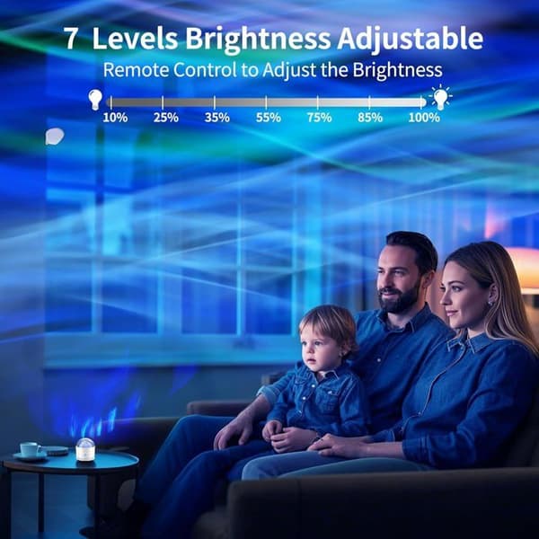 Starry Sky Projector, Aurora Lamp with 16 Light Effects and Remote Control, Galaxy Projector Night Light for Kids