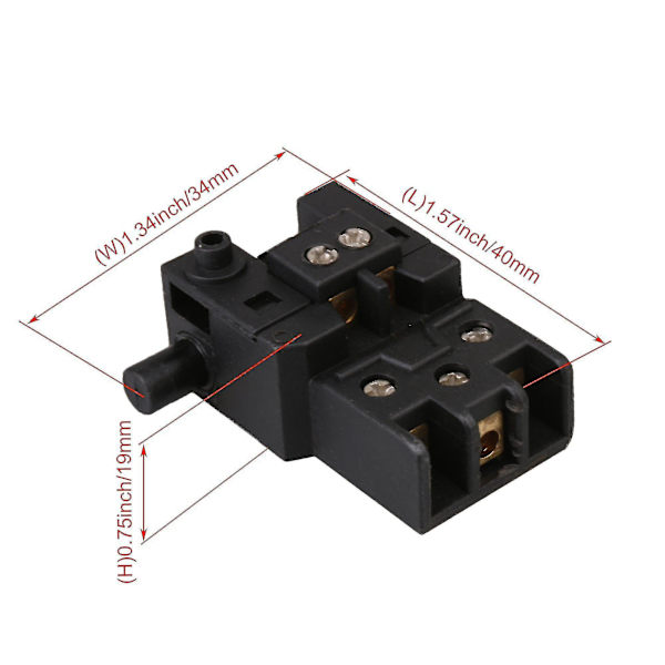 Spst-avtryckarswitch Fa2-6/1w Ac 250v 6 A elektrisk hammarborr kraftverktygslås