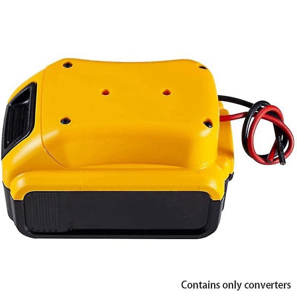 2 stk batteriadapter for Dewalt 20v batteri 18v dokkingstasjon strømkobling 12 gauge robotikk ledninger tilkobling