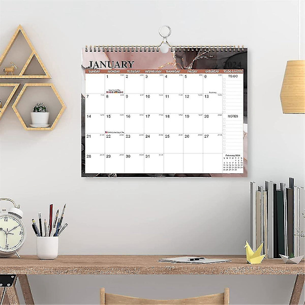 Kalender 2024-2025 Väggkalender, Januari 2024 - Juni 2025 Kalender, 18 Månaders Semesterkalender