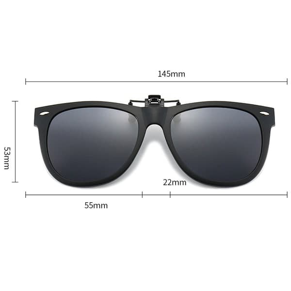 Aurinkolasit Clip-On/Flip-On Polarisoivat UV-lasit