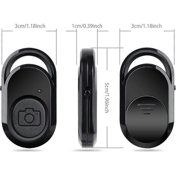 Bluetooth Selfie Remote Control - Selfie Trigger - Bluetooth Remote Shutter - For Smartphones and Tablets - Compatible with IOS and Android - 2-pack